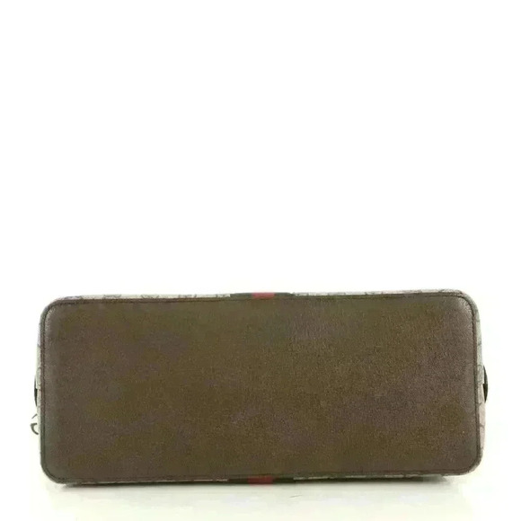 GUCCI GG Supreme Monogram Web Medium Ophidia Top Handle Dome Bag Brown - Picture 12 of 16